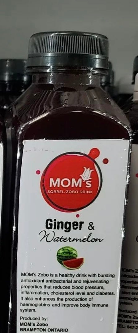 Ginger and Watermelon Sorrel Drink (Hibiscus Drink, Zobo), Mom’s Zobo Brampton
