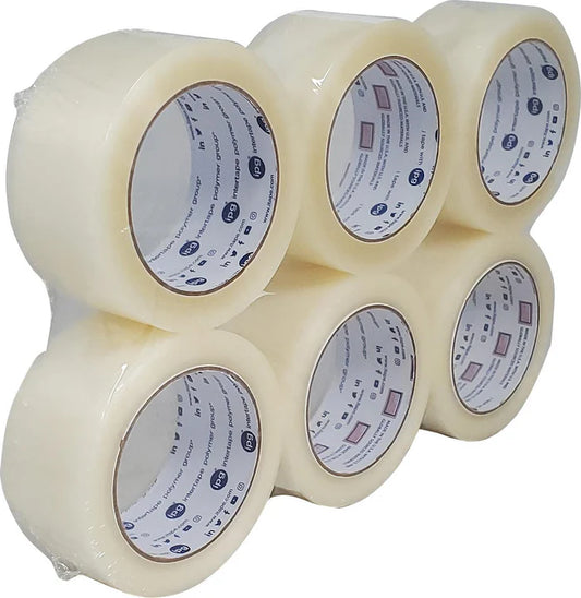 Packing Tape unbranded, 48 mm × 100 m per roll, (6 pieces per buyer)