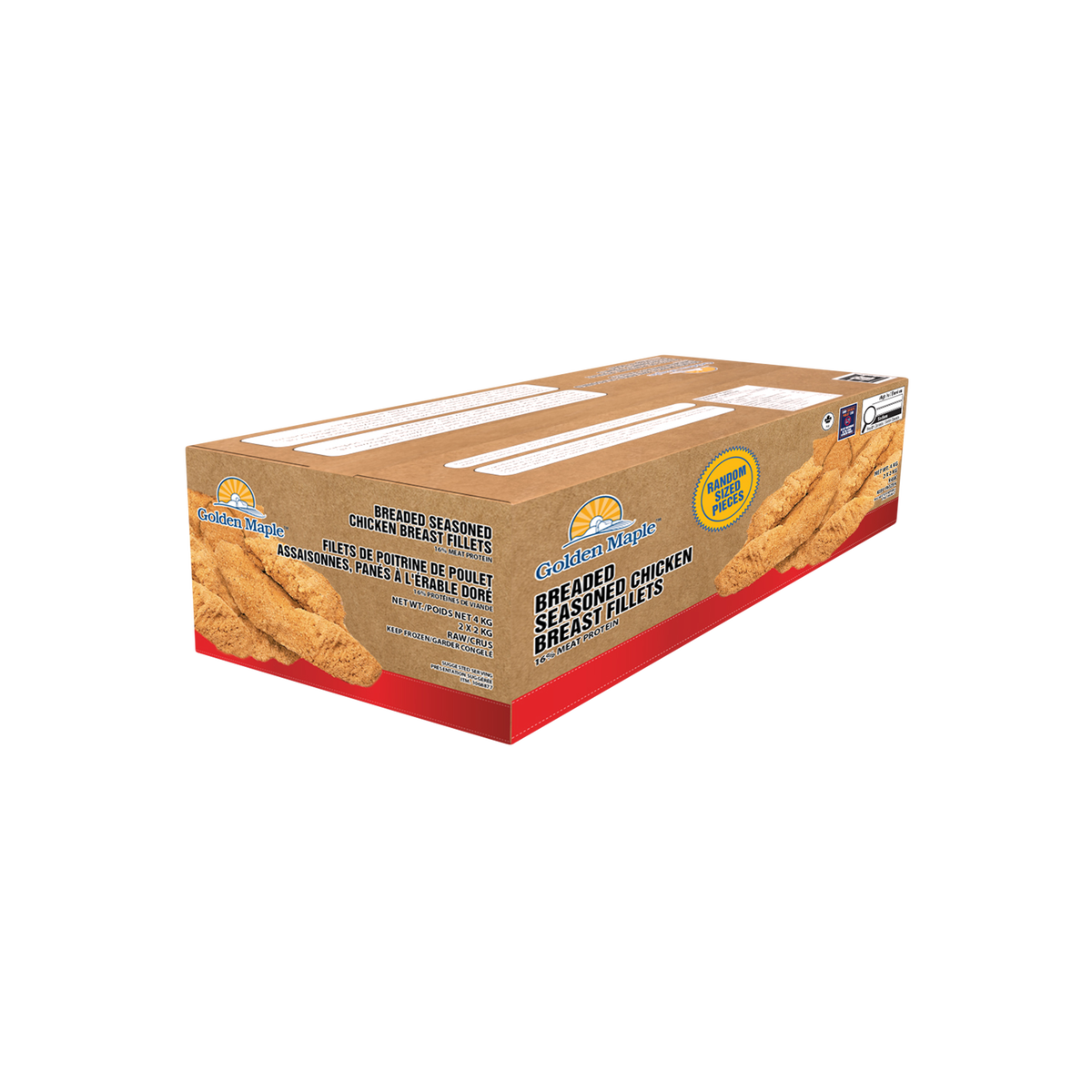 Frozen Uncooked Soft Chicken Tenders, 4kg box